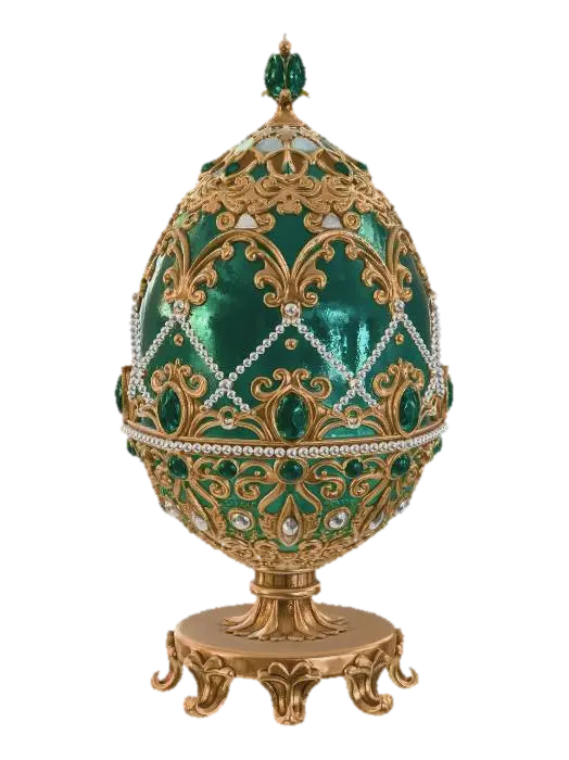 Emerald Faberge Egg, #EasterEgg2026# 3D model, vytvořený pomocí AI