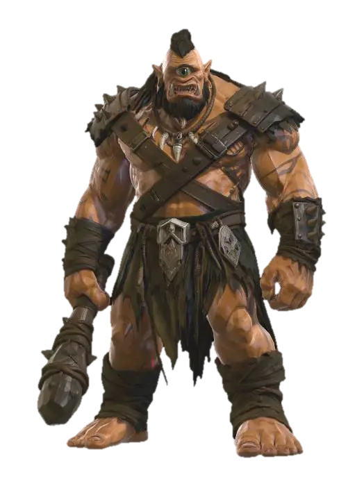 Cyclopean Warlord - Lord 3D model, vytvořený pomocí AI