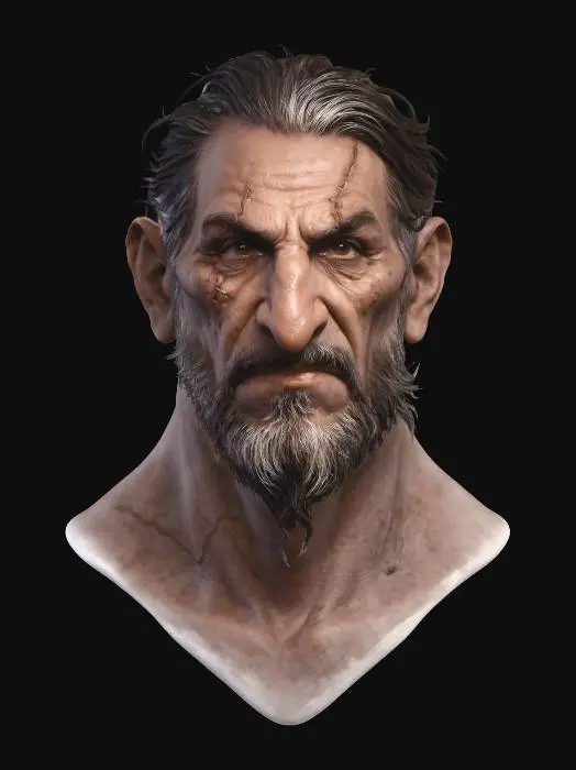 3D model for The Scarred Elder