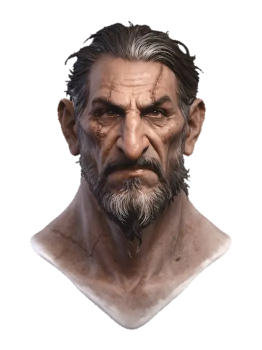 3D model for The Scarred Elder
