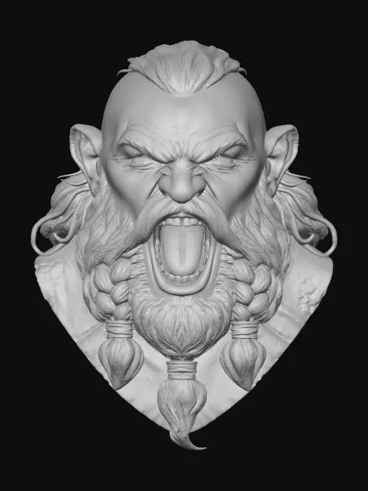 3D model for The Tattooed Berserker