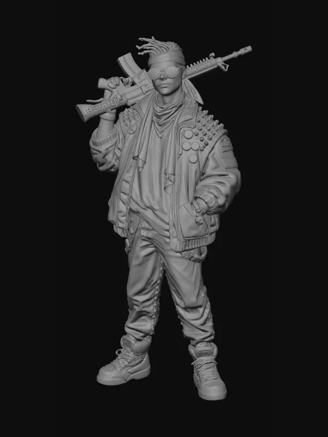 3D model for Pink Pixel Rebel