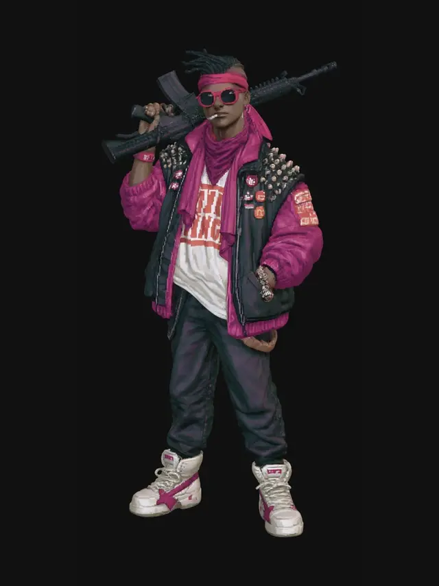 3D model for Pink Pixel Rebel