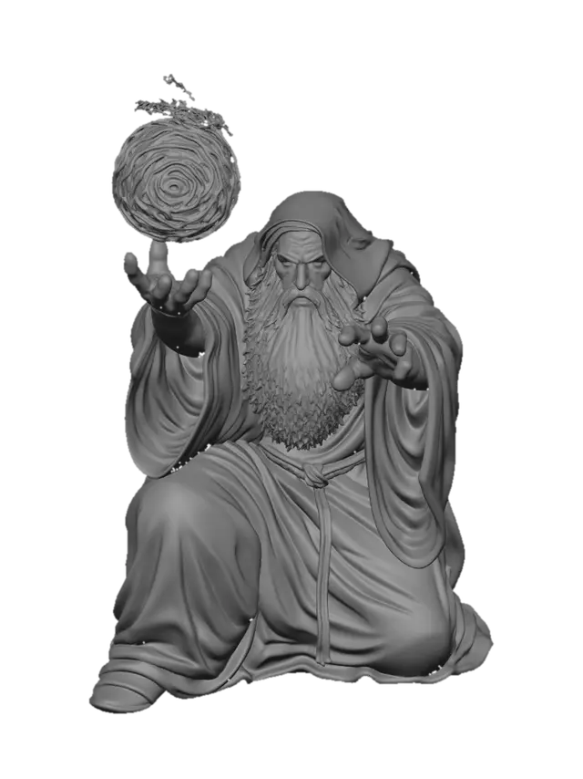 3D model for Flamebound Wizard