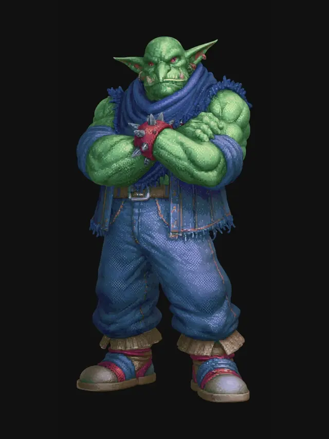 3D model for Orc in Denim