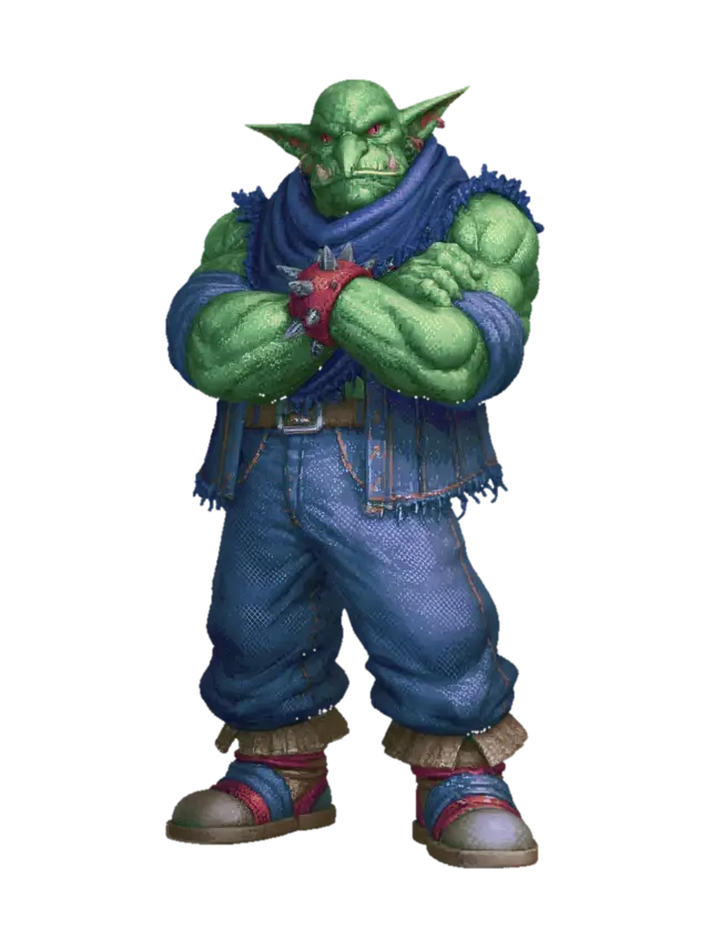 3D model for Orc in Denim