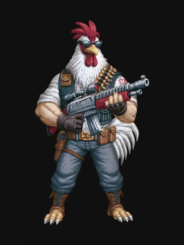 3D model for Gunslinger Rooster