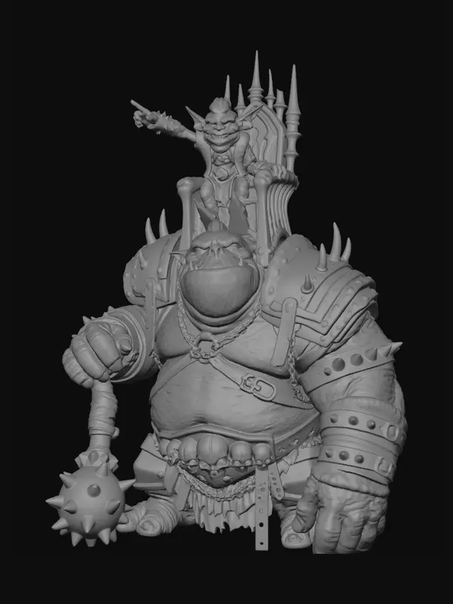 3D model for Goblin on the Ogre Throne