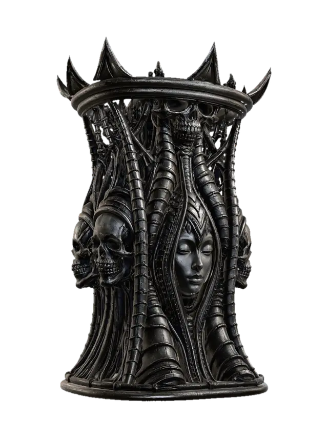 Crown of Skull and Steel - Glossy AI 생성 3D 모델
