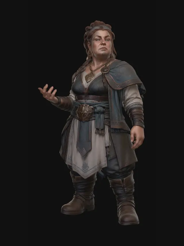 3D model for Stonebound Shieldmaiden