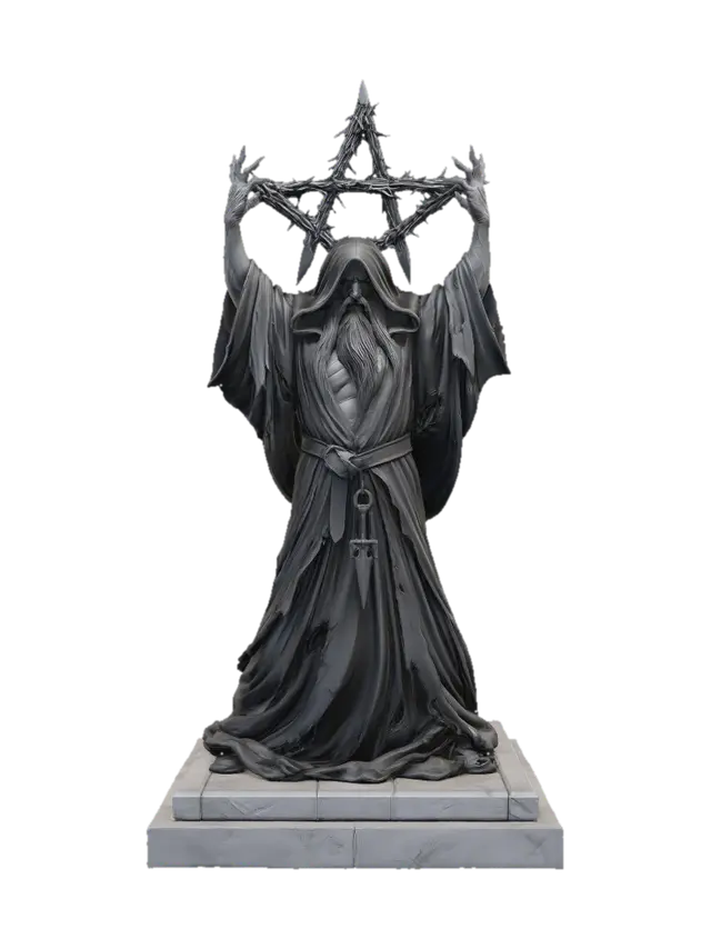 Ascension of the Thorned Star 3D-model, gegenereerd door AI