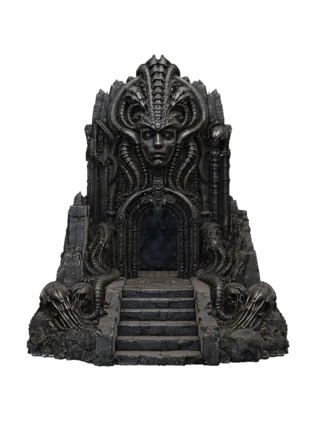 Abyssal Throne - Venom 3D model, vytvořený pomocí AI