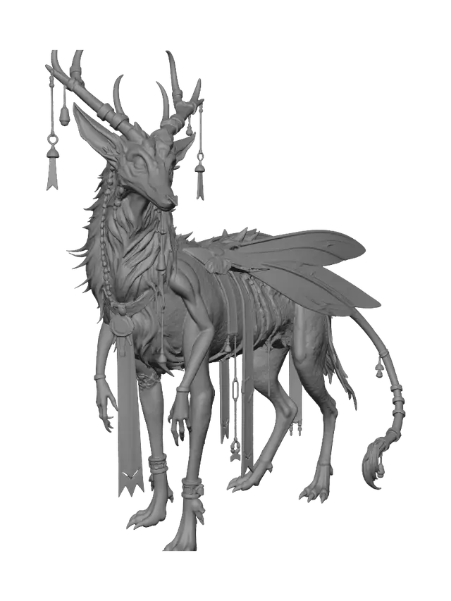 3D model for Auric Winged Stag