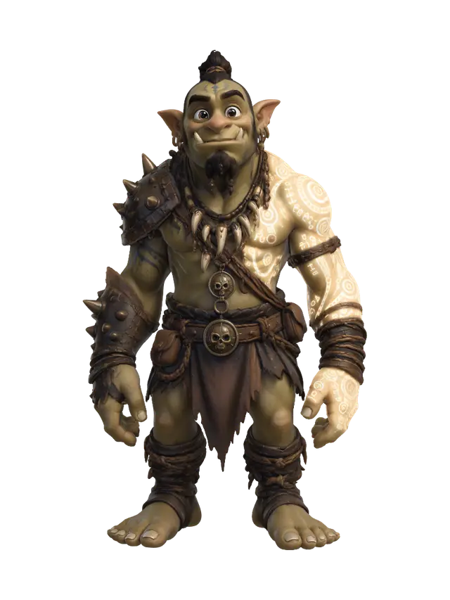 3D model for Glyphbound Orc