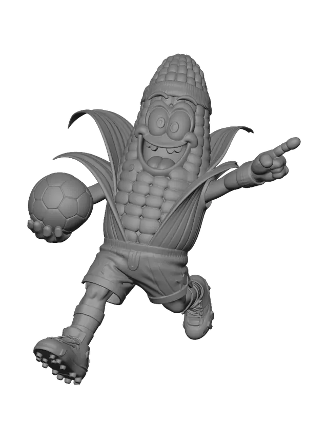 3D model for Patriotic Corn Soccer Hero