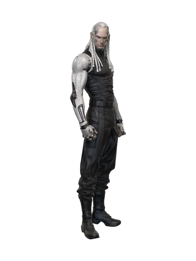 Cyborg Knight - Cybernetics 3D model, vytvořený pomocí AI