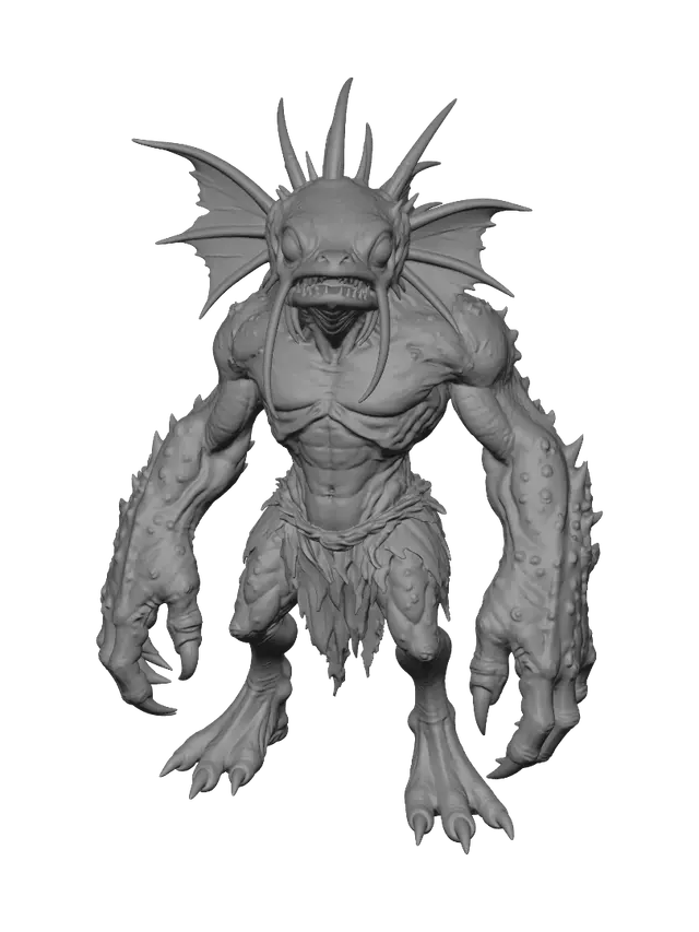 3D model for Azure Leviathan of the Coral Depths