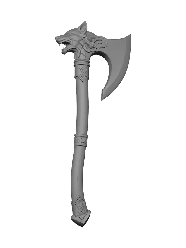 3D model for Fenrir's War Axe