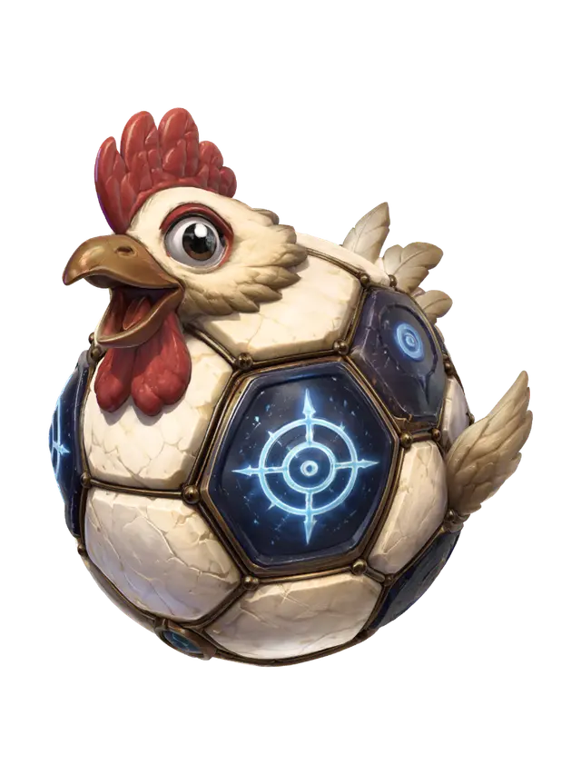 HexaHen - Gameprop 3D model, vytvořený pomocí AI