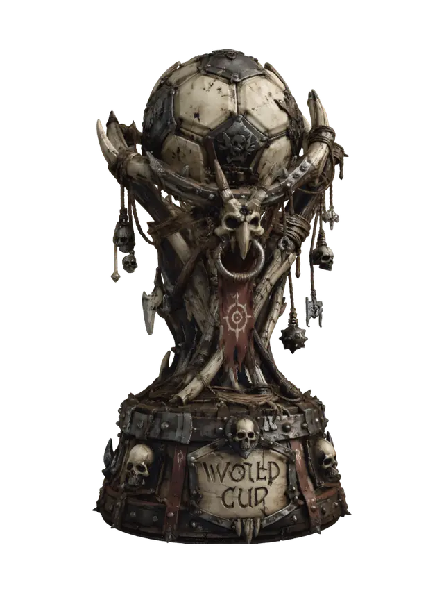 World Cup of Bones - Worldcup 3D model, vytvořený pomocí AI