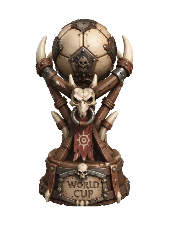 World Cup of Bones - Worldcup 3D model, vytvořený pomocí AI