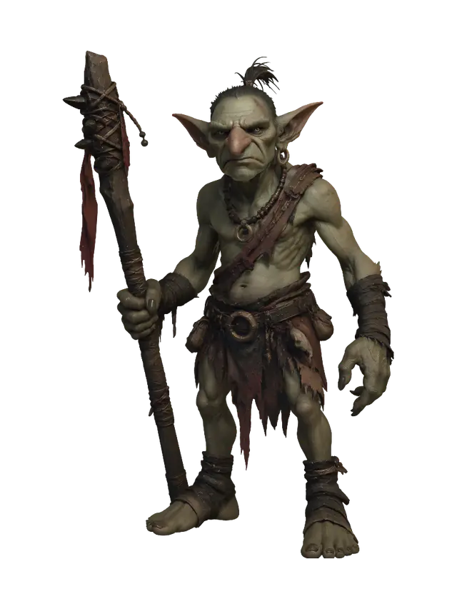Ragged Shaman 3D model, vytvořený pomocí AI