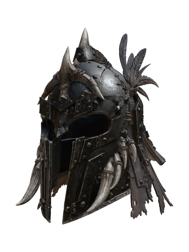 3D model for Feathered Iron War Helm