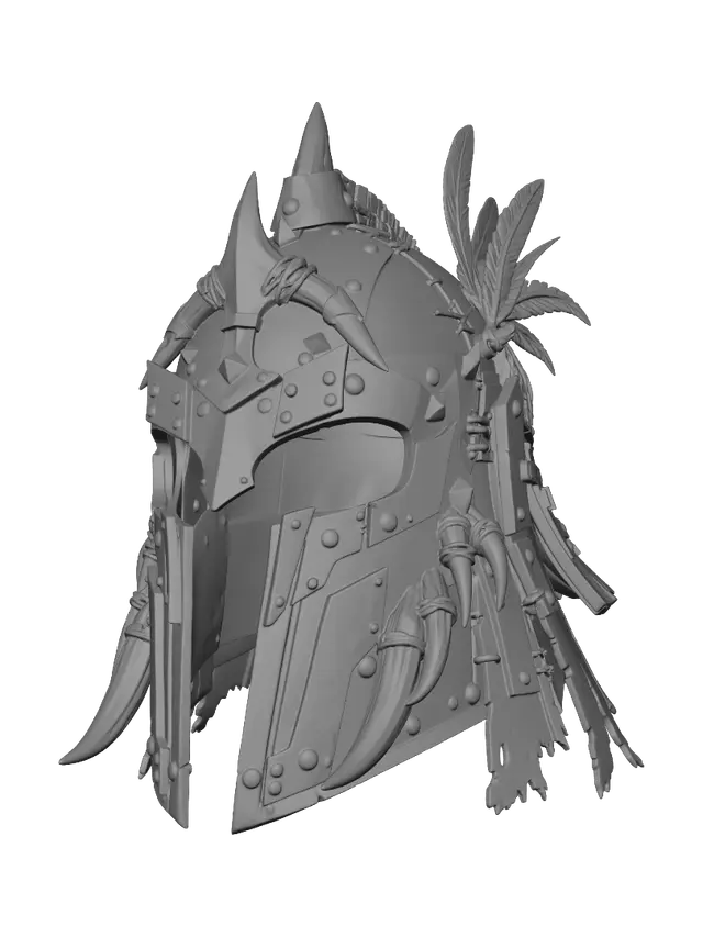 3D model for Feathered Iron War Helm