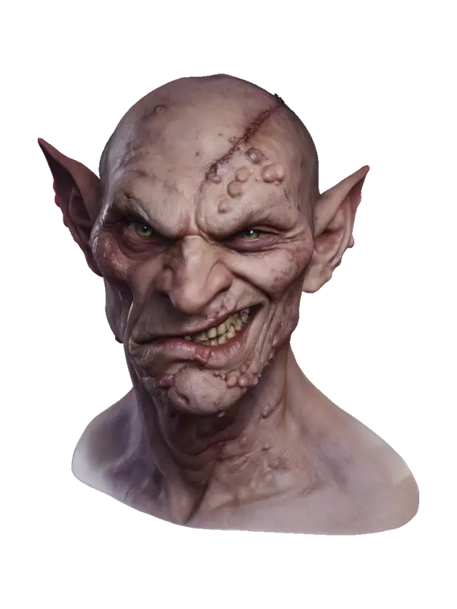 Gnarled Grin - Mood 3D model, vytvořený pomocí AI