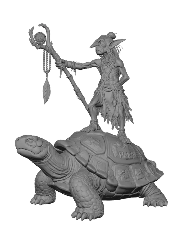 3D model for Shellbound Shaman
