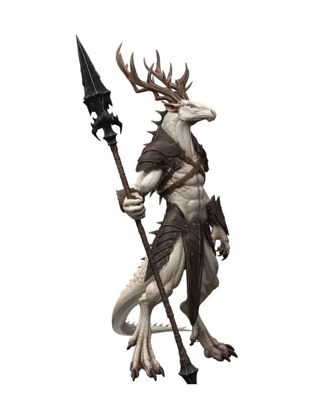 3D model for Ivorywyrm Lancer