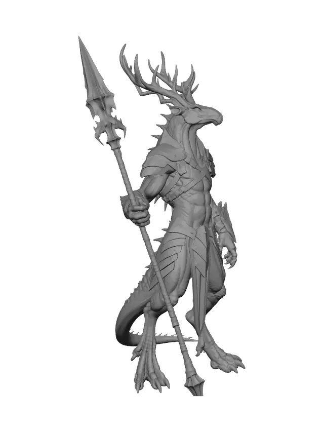 3D model for Ivorywyrm Lancer