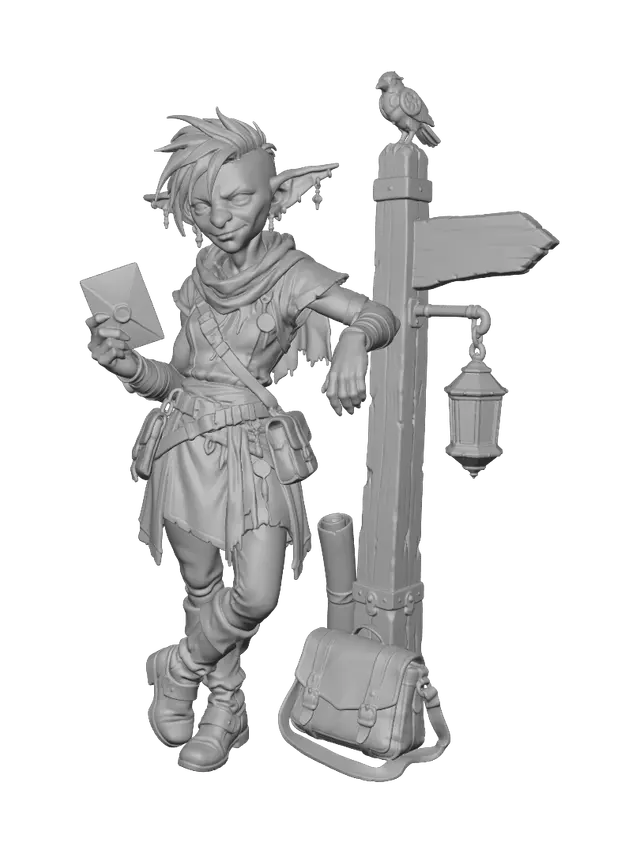 3D model for Goblin Messenger at Twilight
