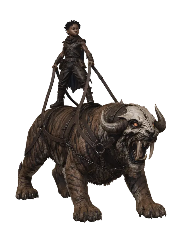 Beastbound - Stoic 3D model, vytvořený pomocí AI