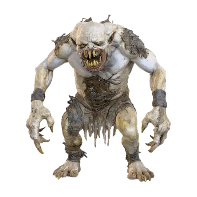 Savage Troll 3D model, vytvořený pomocí AI