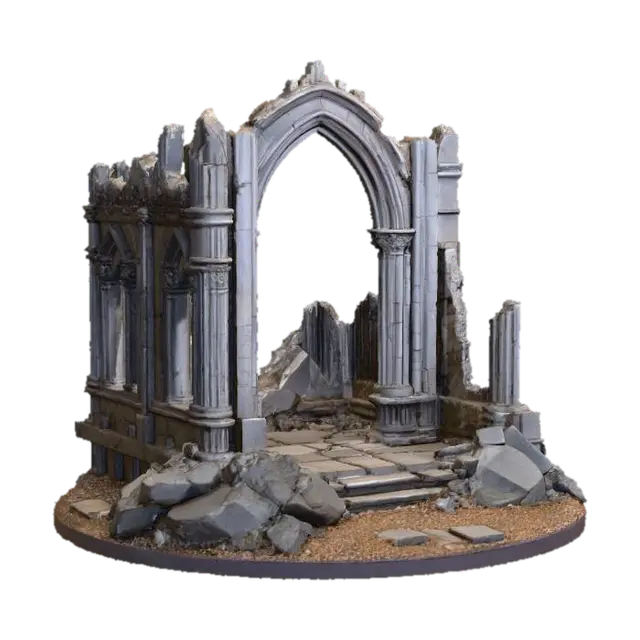 Modèle 3D Ruins of Time - History, généré par IA