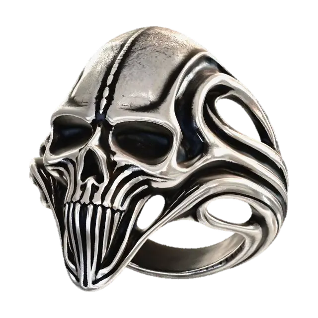 3D model for Chrome Skull Ring