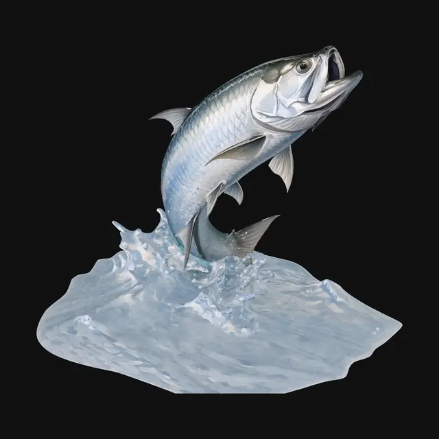 3D model for Leaping Salmon