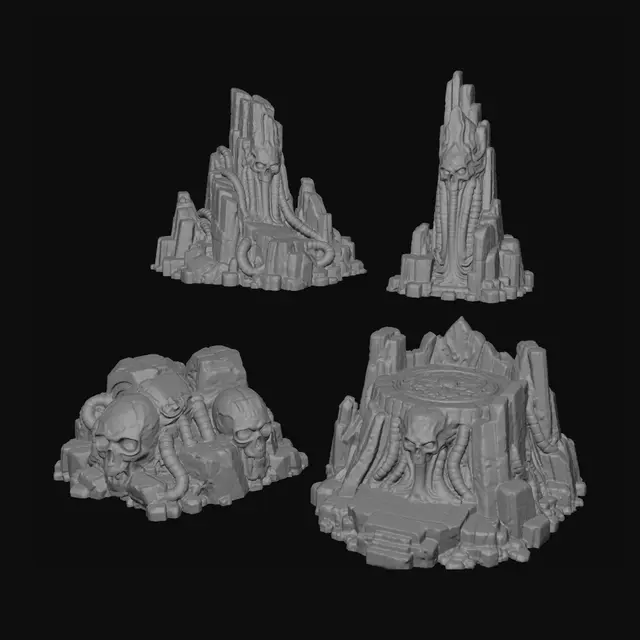 3D model for Skullspire Monoliths