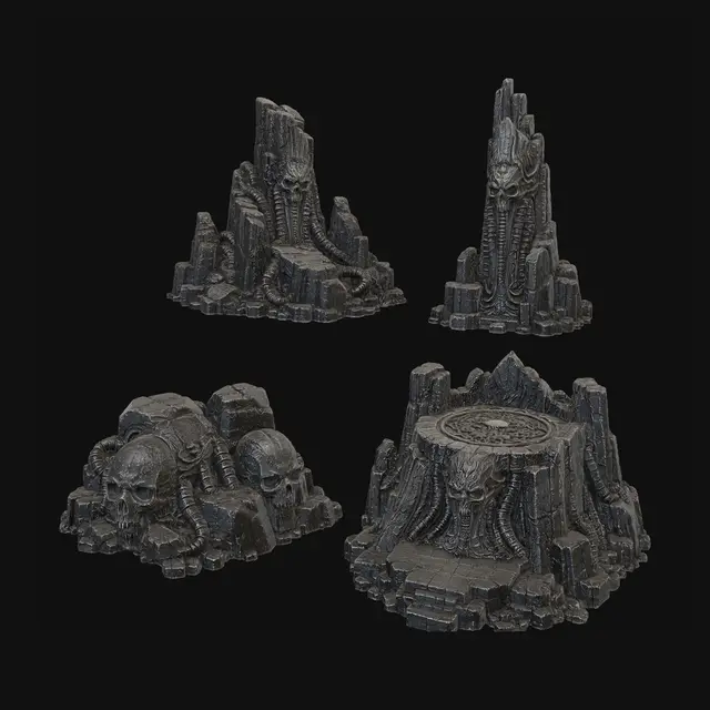 3D model for Skullspire Monoliths