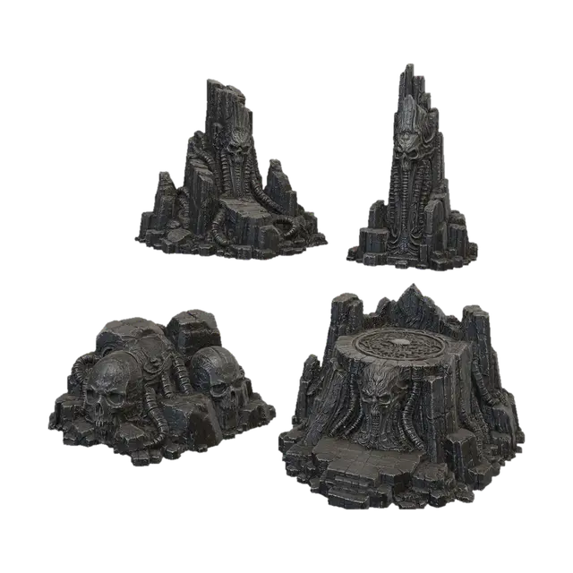 Skullspire Monoliths - Gargoyle 3D model, AI generated