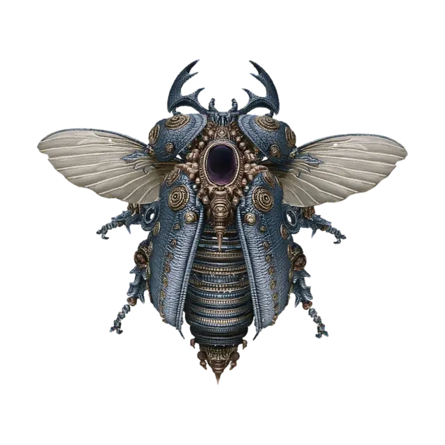 Ironwing Emperor 3D model, vytvořený pomocí AI