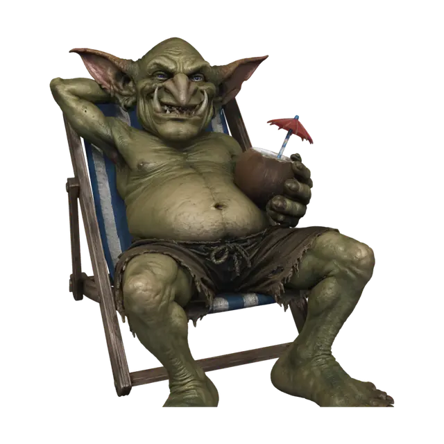 Vacation Goblin 3D model, vytvořený pomocí AI
