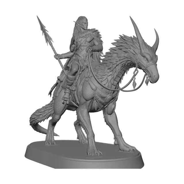 3D model for Azure Drake Rider