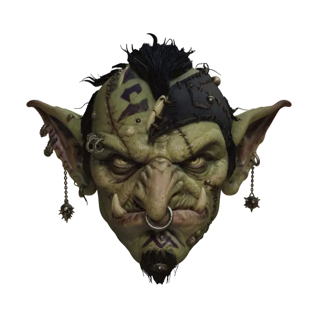 Stitched Warlord - Stoic 3D model, vytvořený pomocí AI