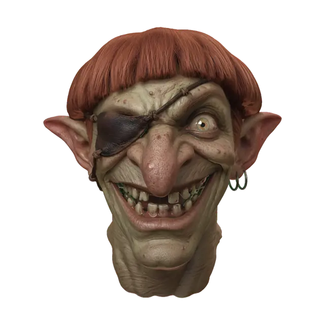 Grinning Red-Haired Goblin - Mood 3D model, vytvořený pomocí AI