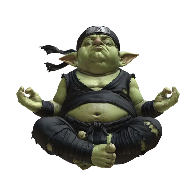 Zen Goblin 3D model, vytvořený pomocí AI