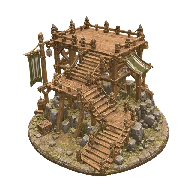 the high ground - Outpost 3D model, vytvořený pomocí AI