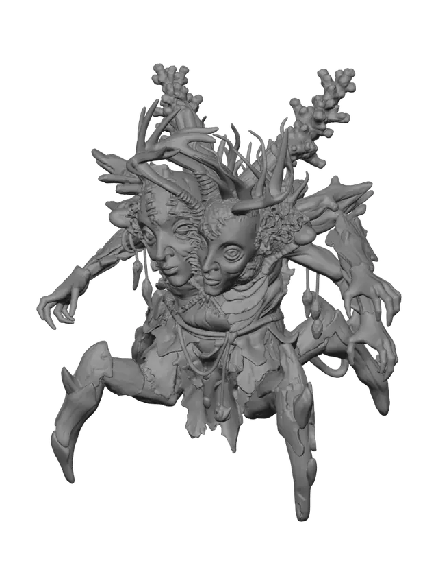 3D model for Twin Masks of the Forest