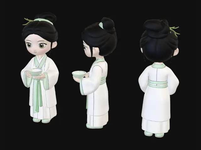3D model for Hanfu Tea Time